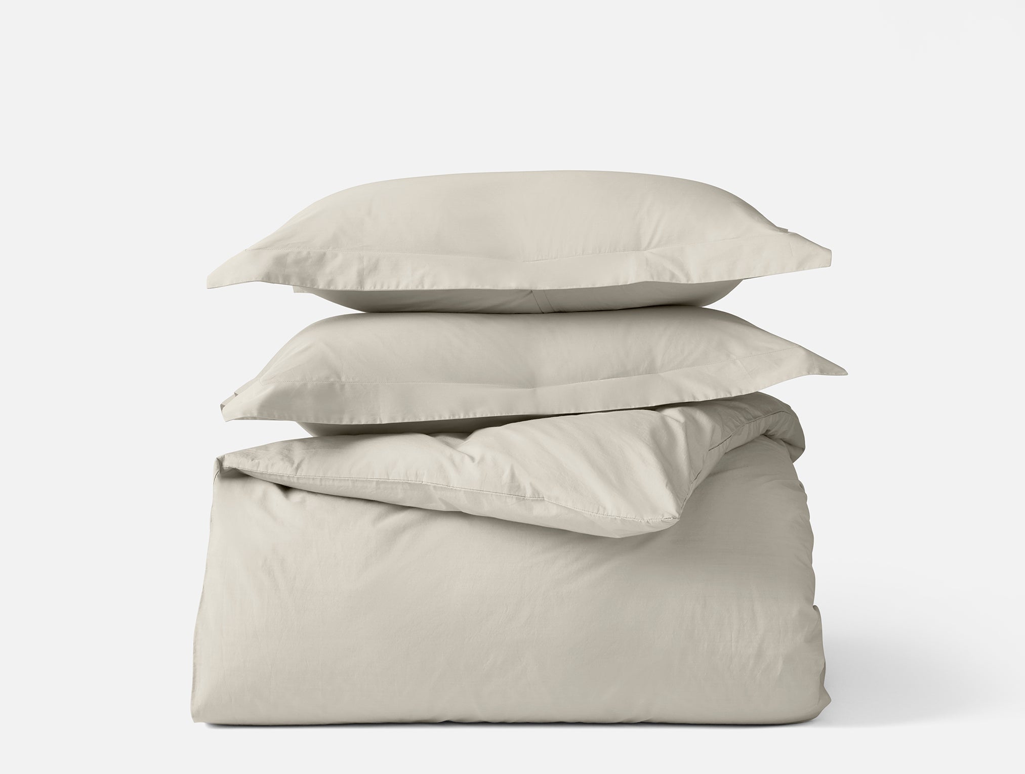 Refined Organic Percale Duvet Set