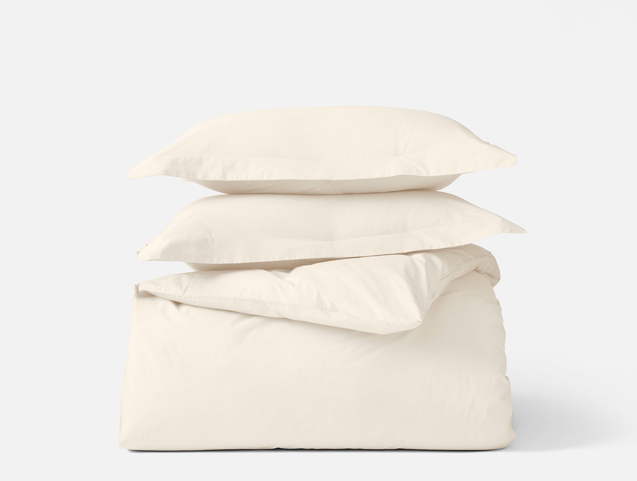 Refined Organic Percale Duvet Set