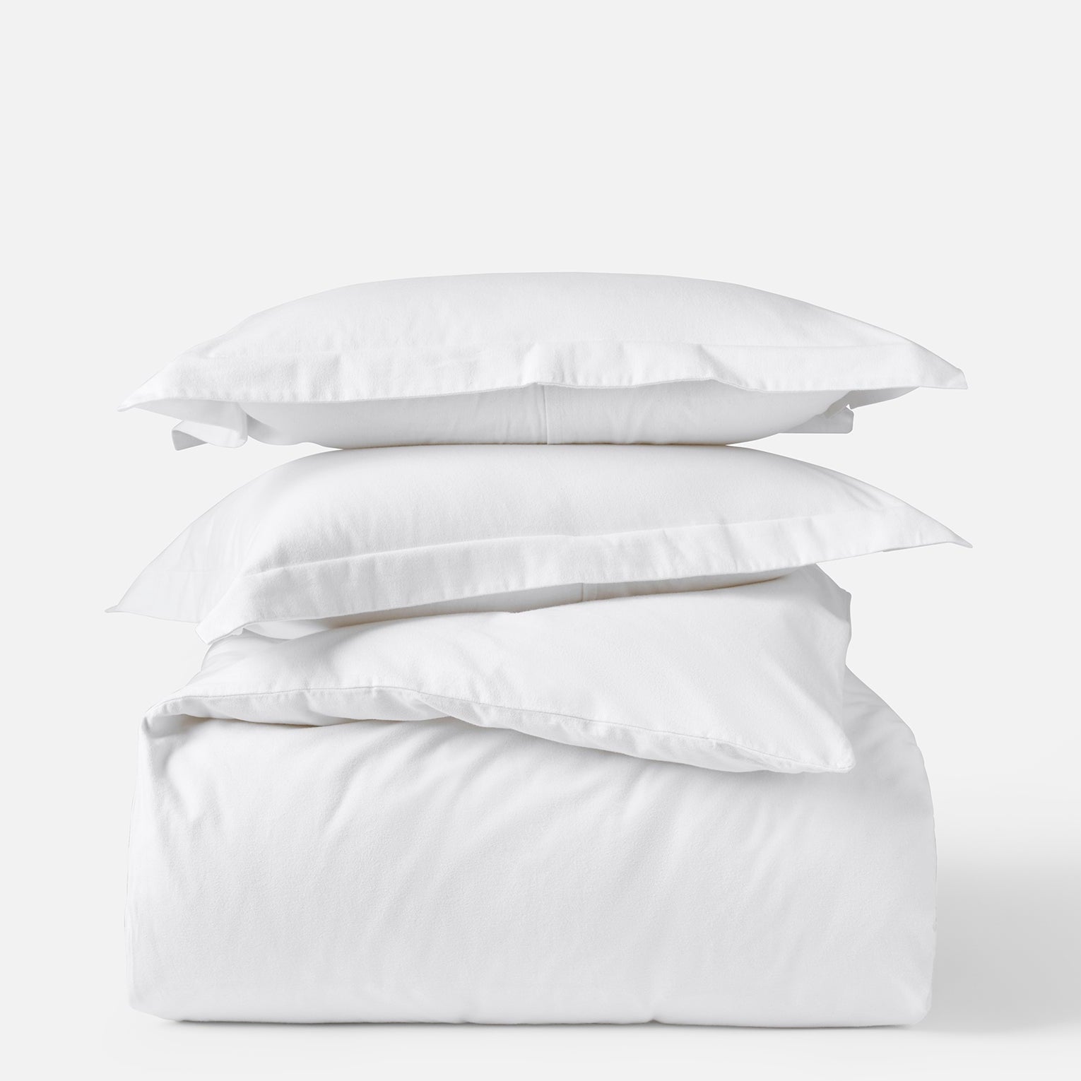 Cloud Brushed Organic Flannel Duvet Set